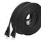 Cat6 Bare Copper Flat Ethernet Cable, Kabel Lan UTP 50Ft Untuk Ethernet