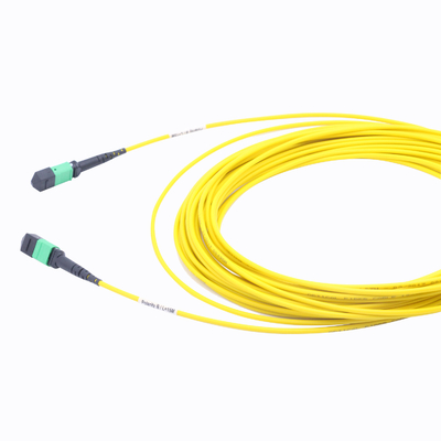 Konektor MTP Mode Tunggal 8F MPO MTP Patch Cord 1 Sampai 30 Meter