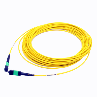 Konektor MTP Mode Tunggal 8F MPO MTP Patch Cord 1 Sampai 30 Meter