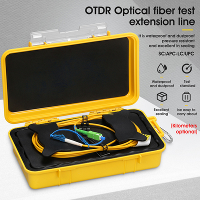 SC/APC-LC/UPC 2km Fiber Optic OTDR Launch Cable Box 1310/1550nm Fiber Rings